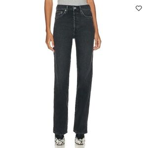 $325 NEW - Re/Done 90s High Rise Loose - Noir - 26
